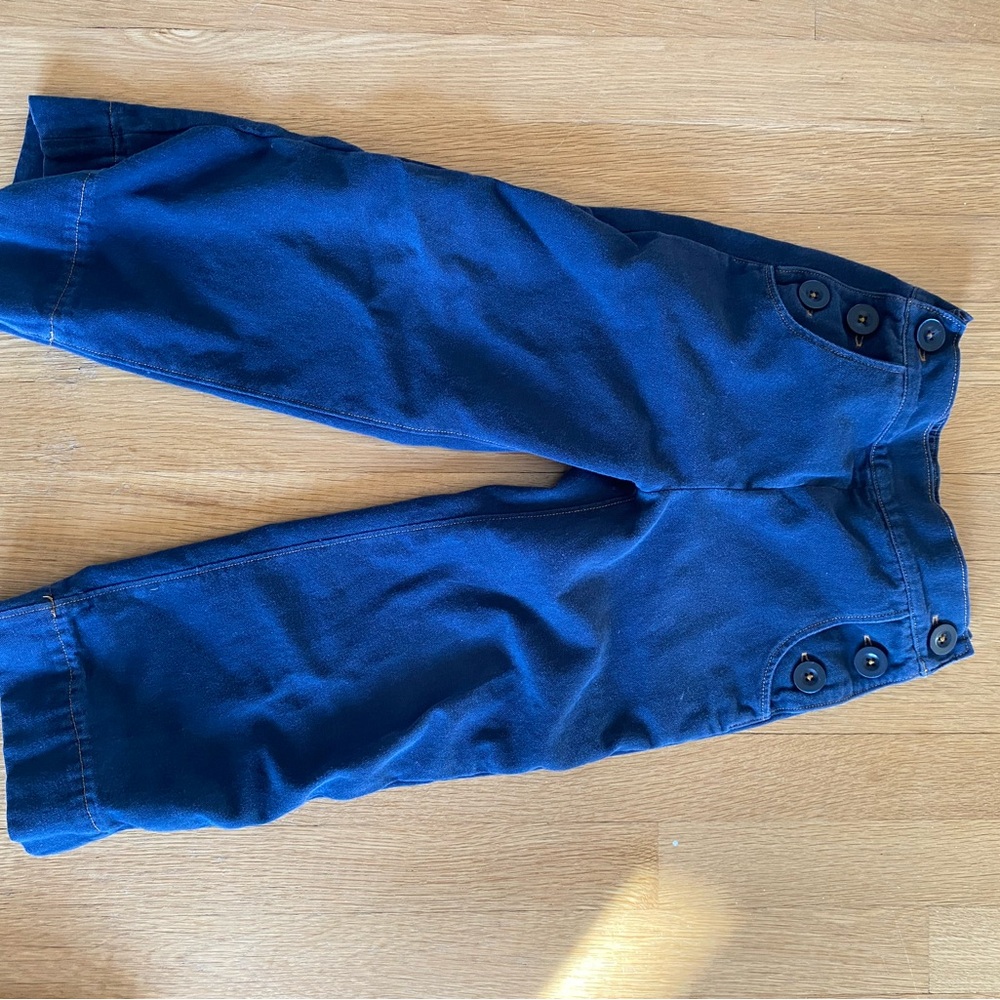 Misha And Puff Navy Blue Kids Casual Bottoms